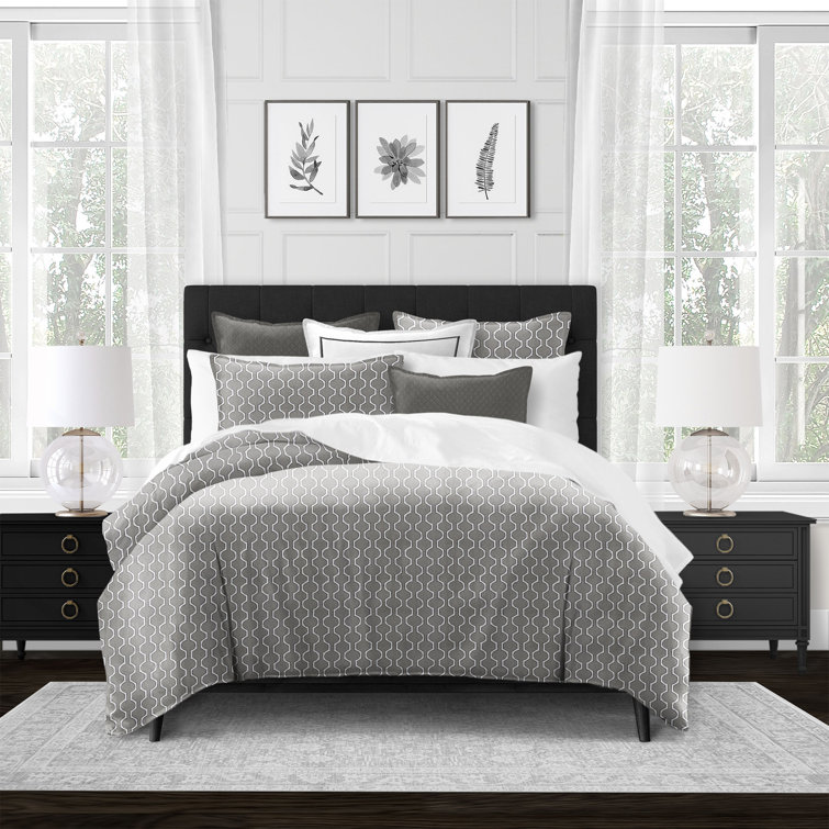 The Tailor's Bed Grey Standard Cotton 5 Piece Coverlet/Bedspread Set